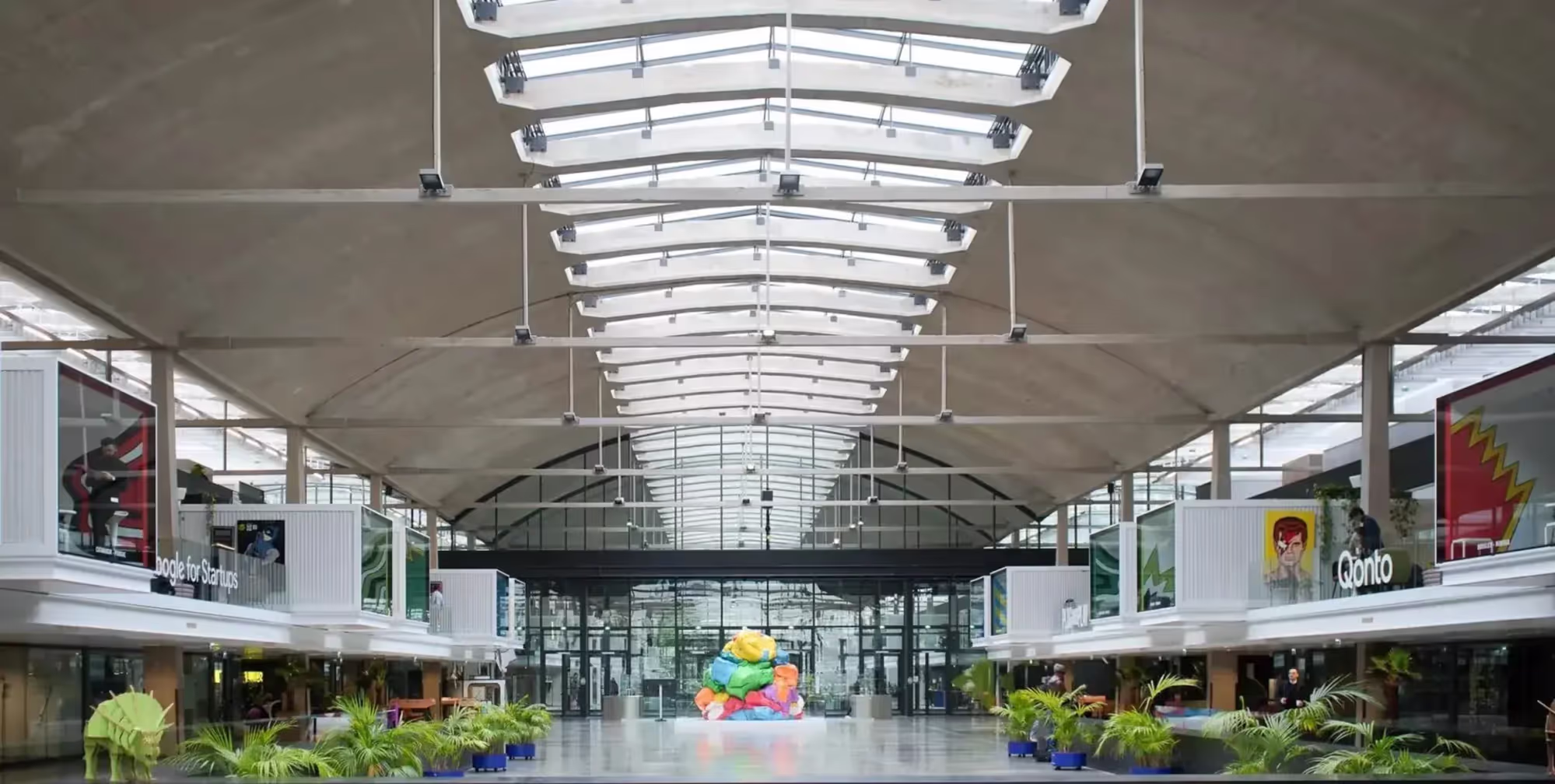 Un paysage des locaux de station F