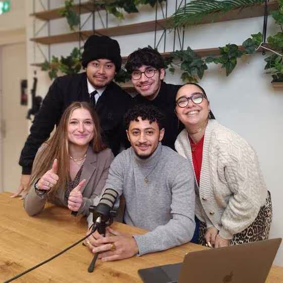 Étudiants de Master 1 en podcast